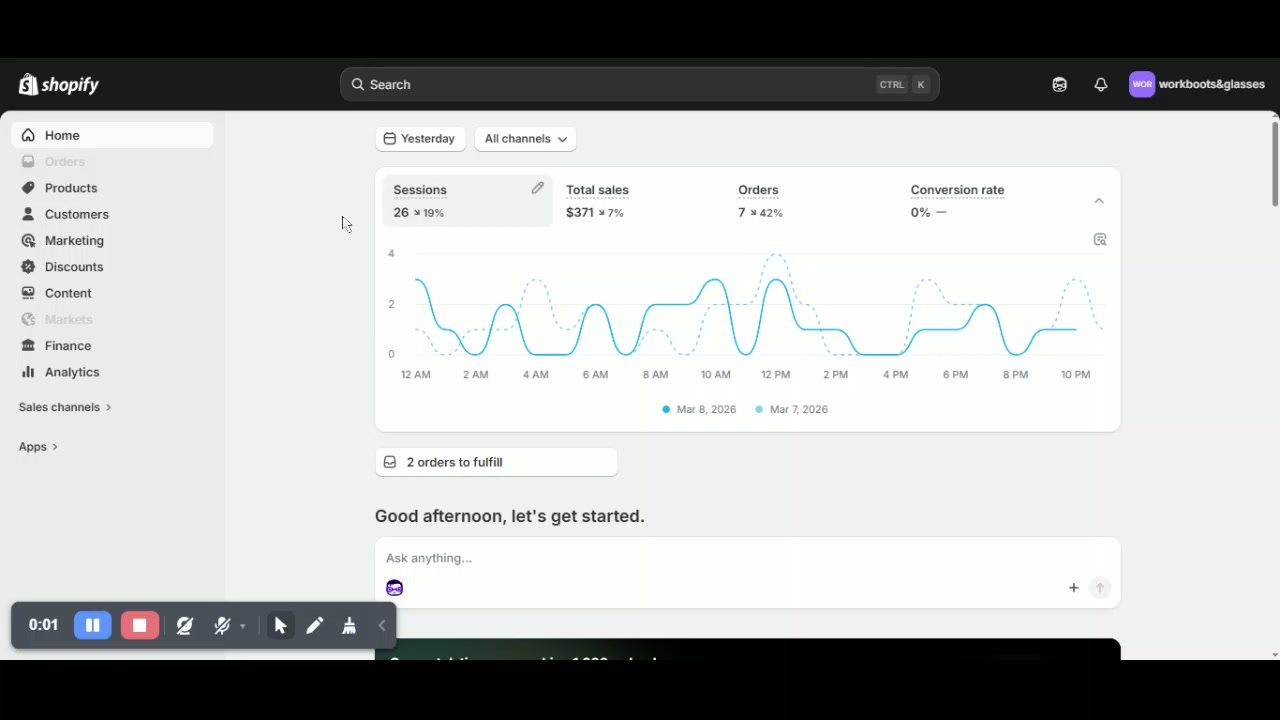 Sales proof video thumbnail from a previous Shopify project